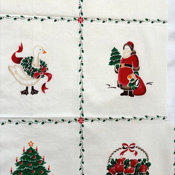 Country Christmas Patches Cranston VIP Pillow Applique Quilt Apron Sewing 80s - Picture 3 of 3
